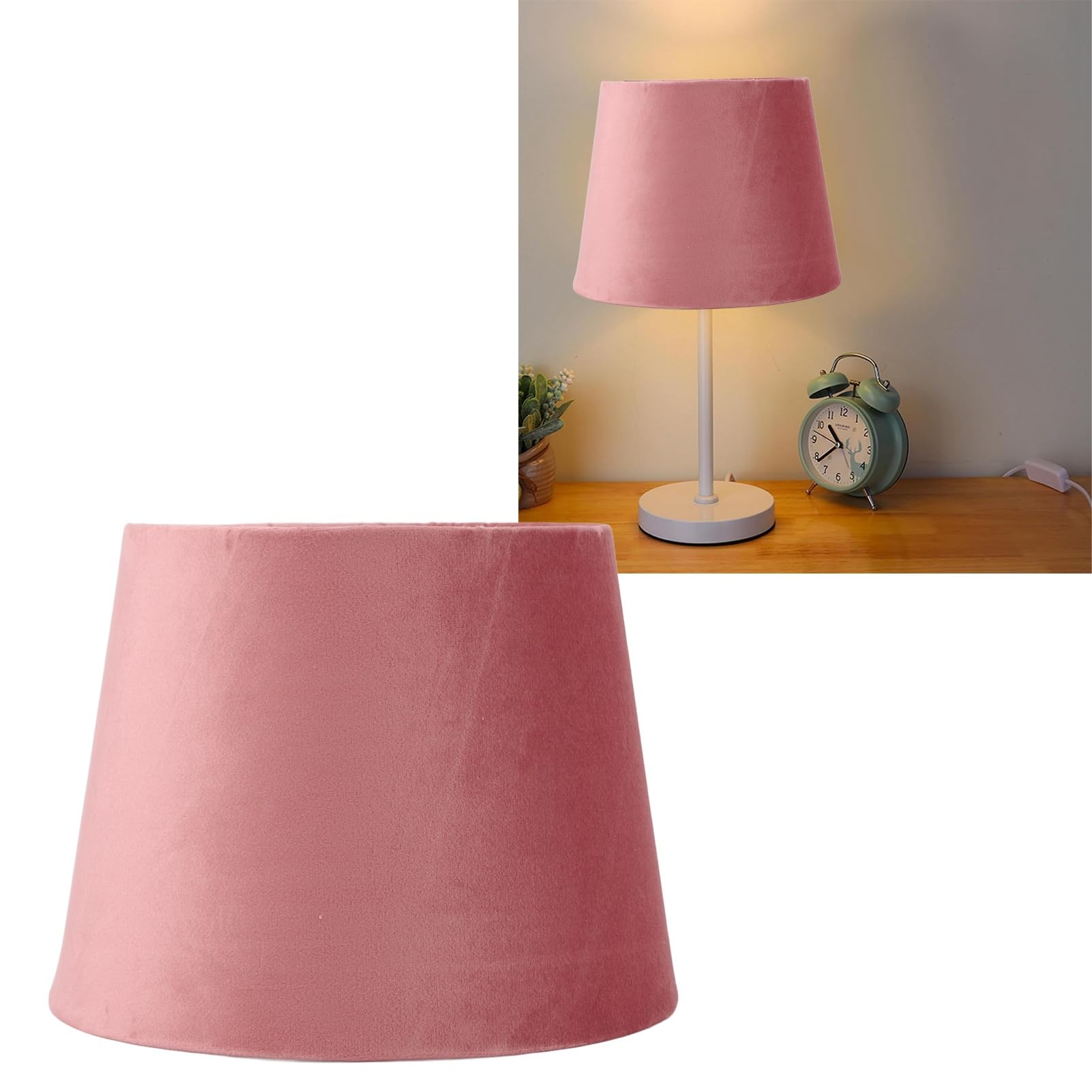 Abat-jour pour Lampadaires, Petits Abat-jour pour Lampes de Table de Remplacement E27 E14, Abat-jour Funky en Velours Doux pour Lampes de Table et Lampadaires (Bordeaux)
