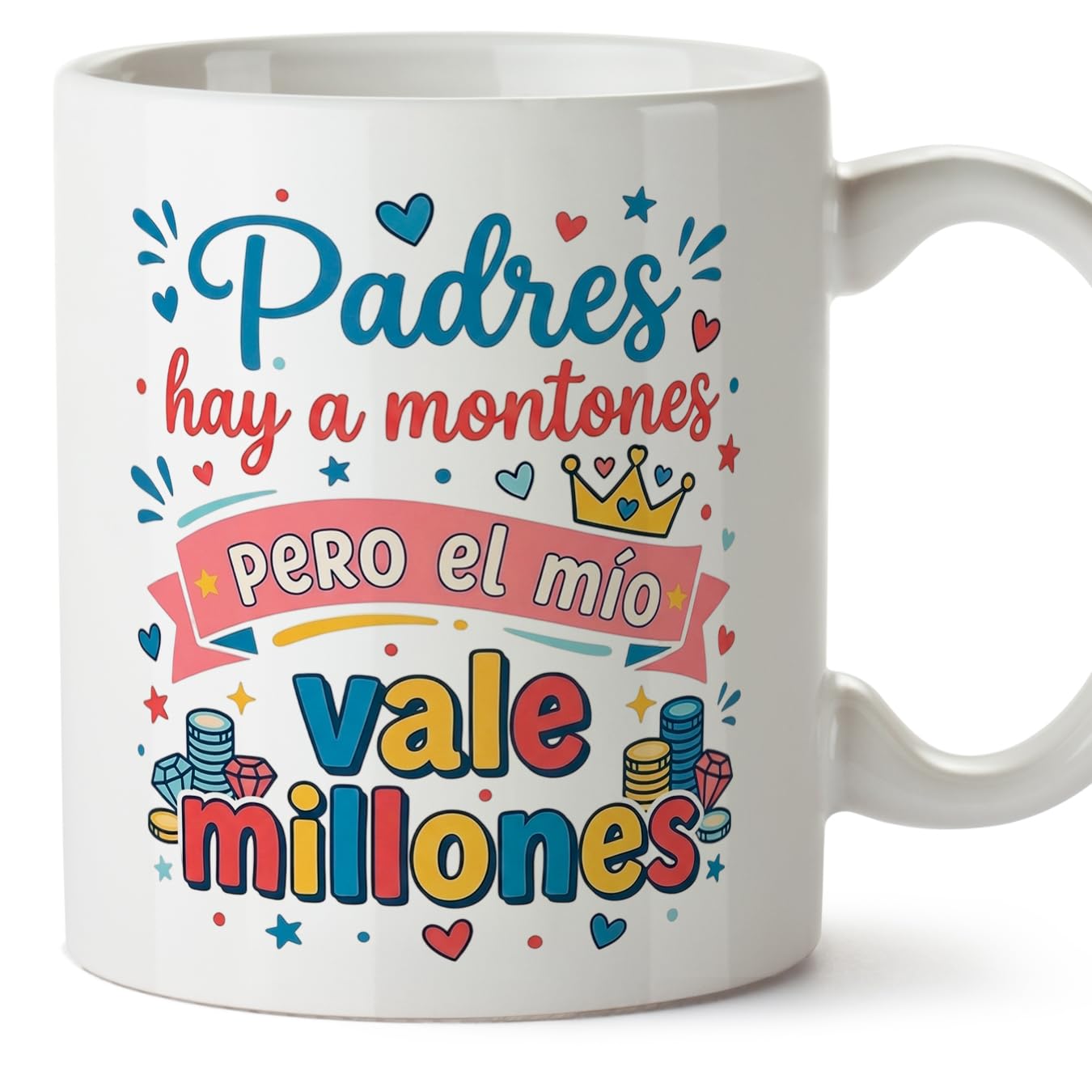 MUGFFINS Taza mamá con frase Para el mundo eres una madre pero para la familia eres el mundo en Español | regalo madre | 330 Ml 11 oz | Idea original para regalar | progenitores v1 — view 56