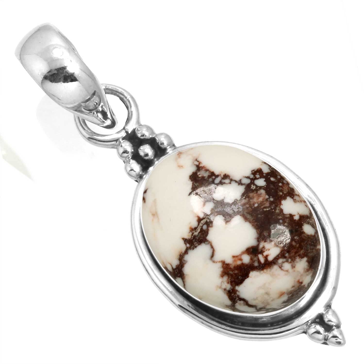 925 Sterling Silver Handmade Pendant for Women 10x14 Oval Gemstone Costume Silver Jewelry for Gift (99553_P)-image-40