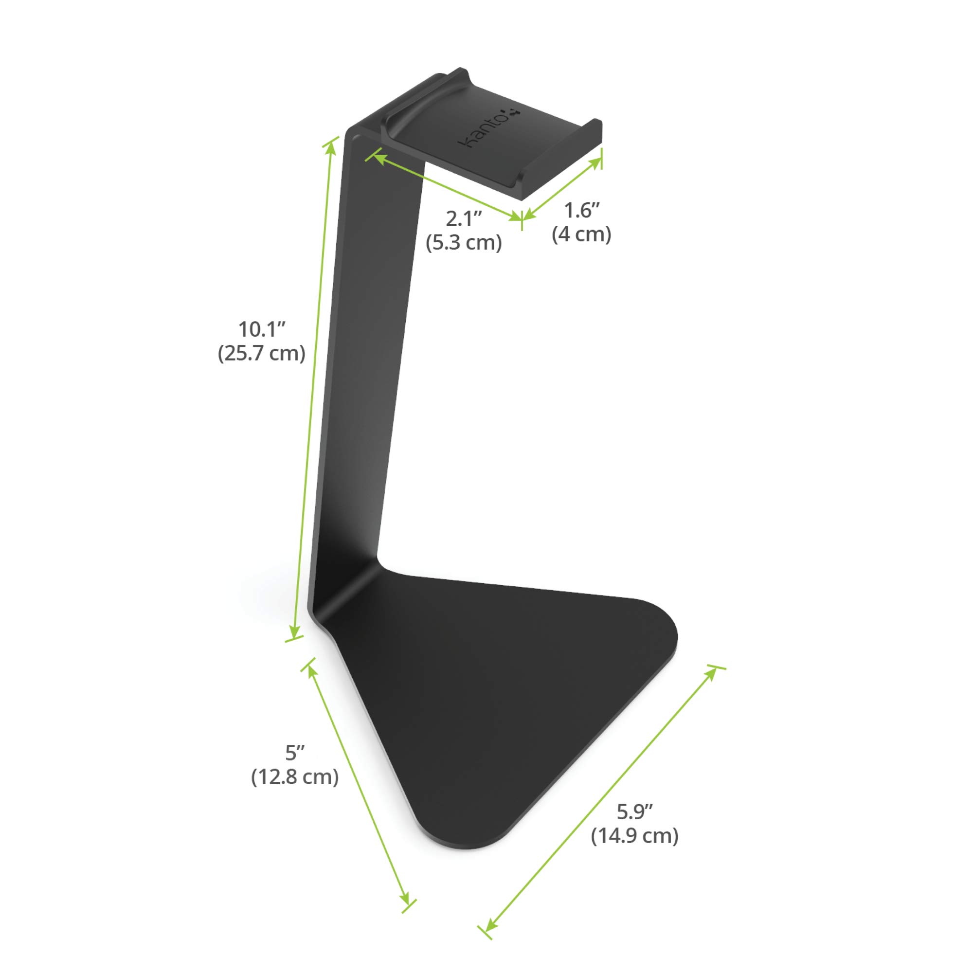 Kanto H1 - Supporto universale per cuffie, struttura in acciaio massiccio, superficie curva in silicone
