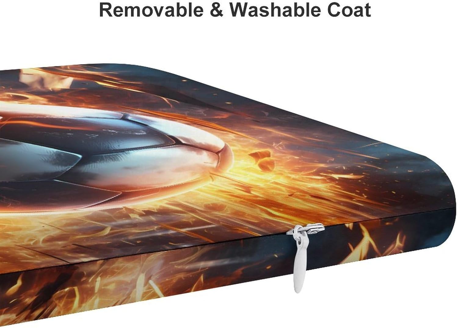 Football Ball Print Floor Pillow Meditation Yoga Cushion Square Chair Cushion Pillows Seating for Adults