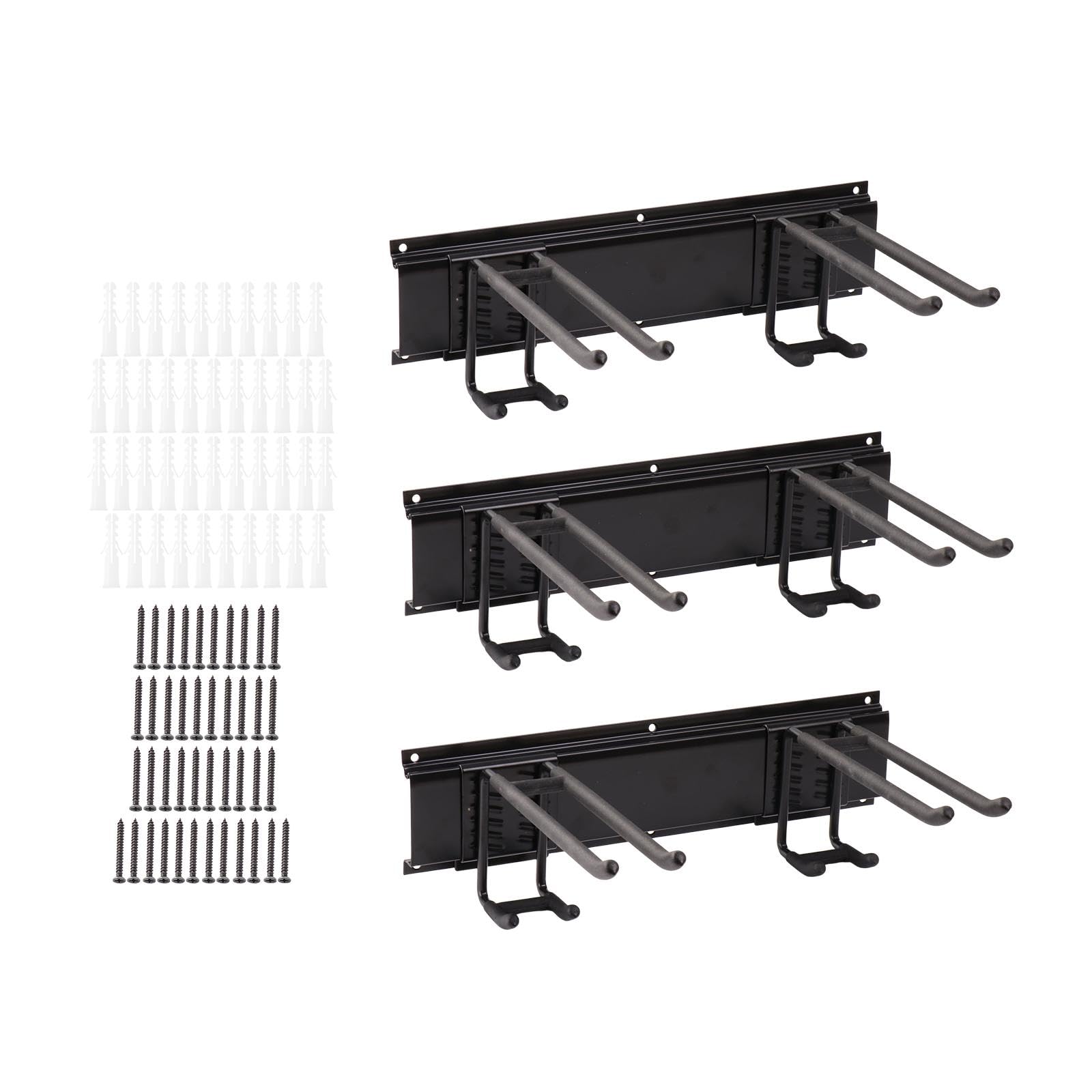 Soporte de Pared para Herramientas de Garaje con Capacidad para 159 Kg (350 Lbs) para Herramientas de Jardín Y Tablas de Snowboard.