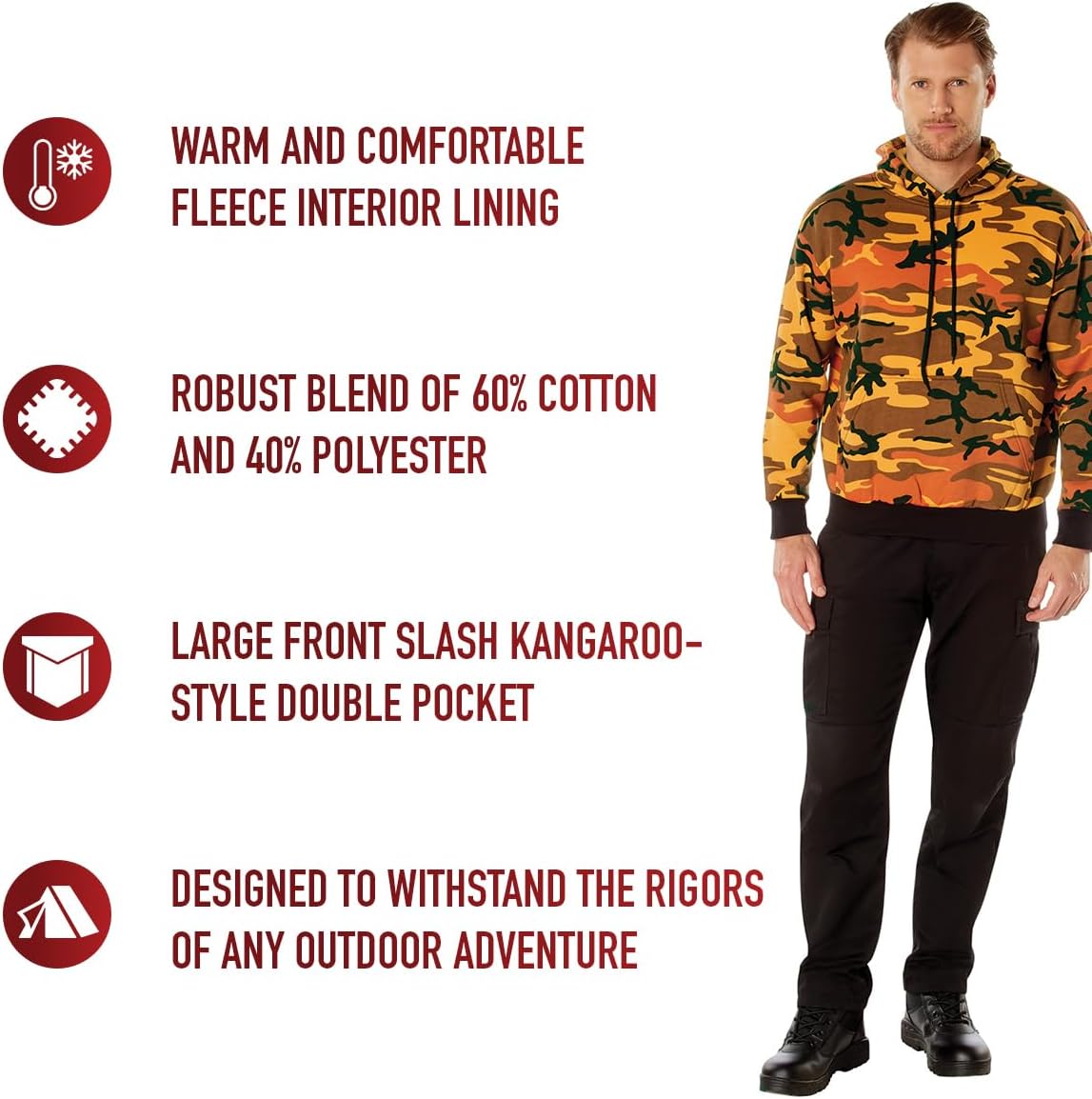 Rothco Pullover Hooded Sweatshirt - Image 8