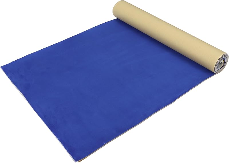 Tecido para Forro de Teto Automotivo Hihaha com Espuma de 3 mm Autoadesiva Azul – 50 x 145 cm