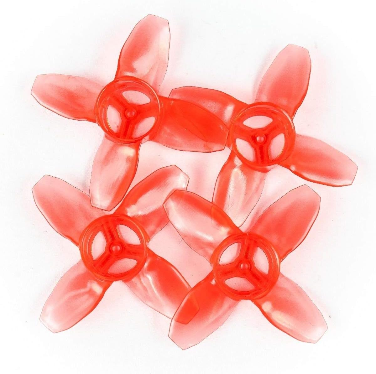 EMAX Propeller Avan Tinyhawk TH Turtlemode 4-Blades Propeller 40mm for Indoor Flying 08025 Motor FPV Racing Drone (red,10 Pairs)
