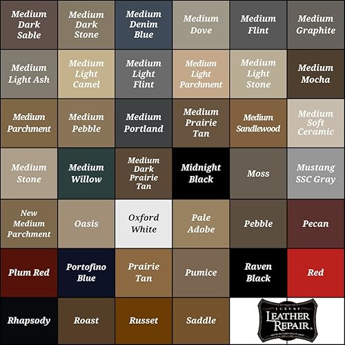 Miniatura 5 de Kit de reparación de cuero de lujo compatible con Ford Mercury Lincoln para interiores de vinilo de cuero  Repara agujeros, lágrimas, grietas y