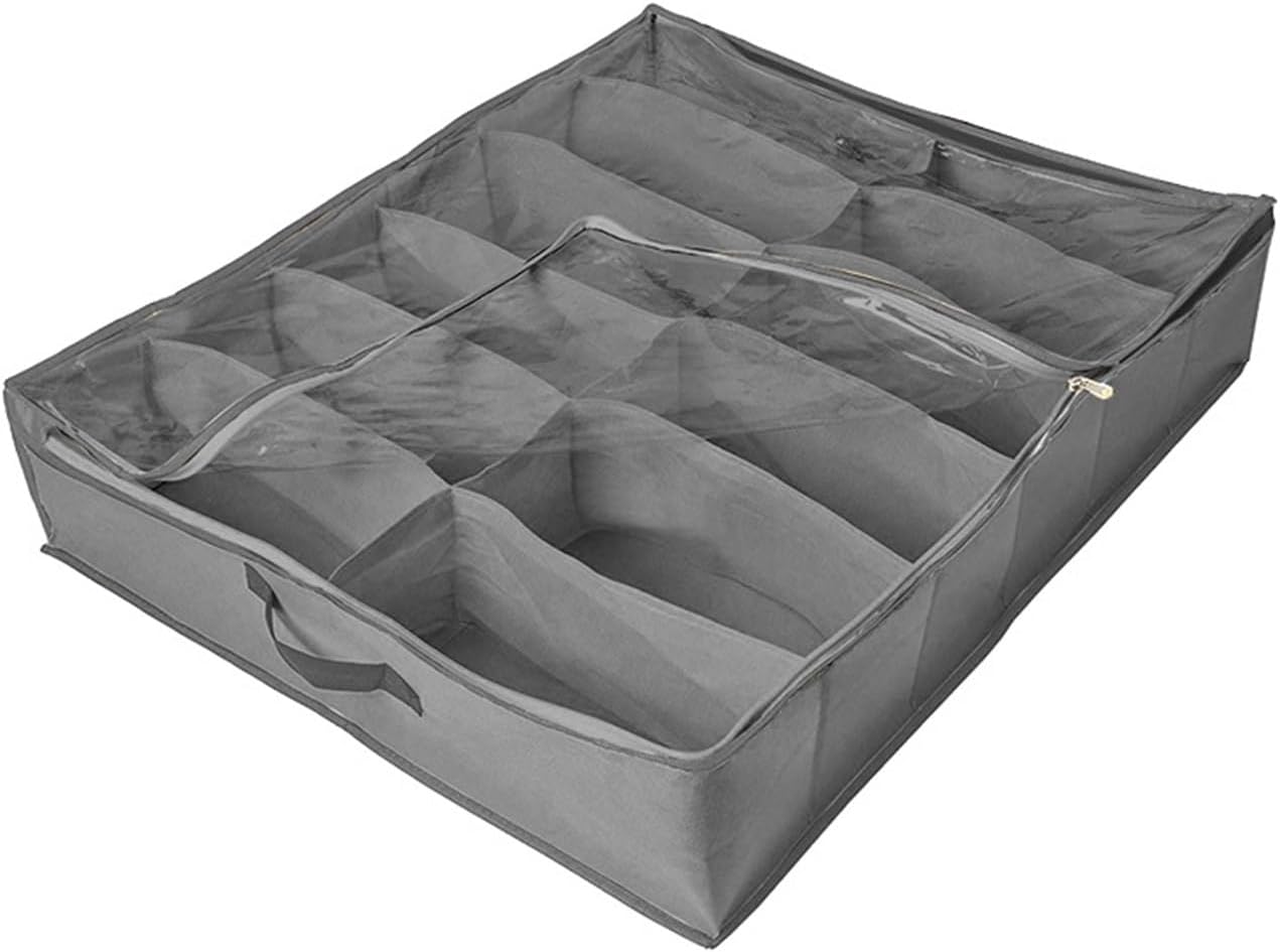 Fabric Shoe Storage Bins Underbed Shoe Box Storage Bag Containers for Organizing Deals Large Capacity Shoe Bag Bed Shoe Organizer Organization Toy Organizer Foldable High Heel
