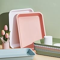 Vista 6 de Mifoci Morandi - 15 bandejas de plástico para actividades artísticas, bandejas apilables de plástico para servir para proyectos de bricolaje
