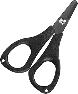 DreaModes PEラインカッター ハサミ 釣り スパシザー シザース マルチフィッシュシザー 高耐久チタンコート 錆びにくい 釣り用 携帯ミ二ハサミ 携帯便利 ギザギザの刃 丸い先端