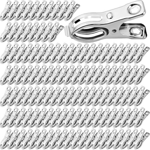 Enjamyo 100 Pack Garden Clips, 2.2 Inch, Stainless Steel