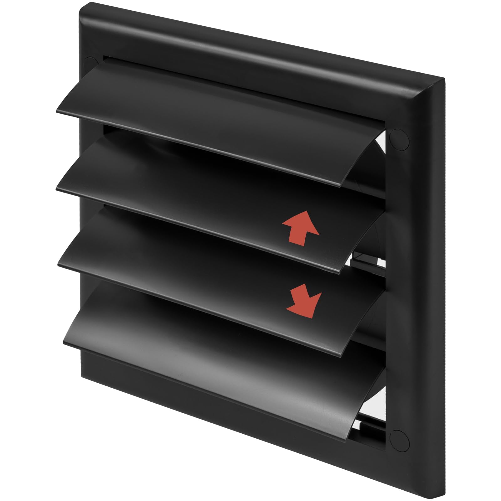 Vent Systems 190 X 190 Mm / 7.5 X 7.5 Inch Anthracite Square Louvered - View #2