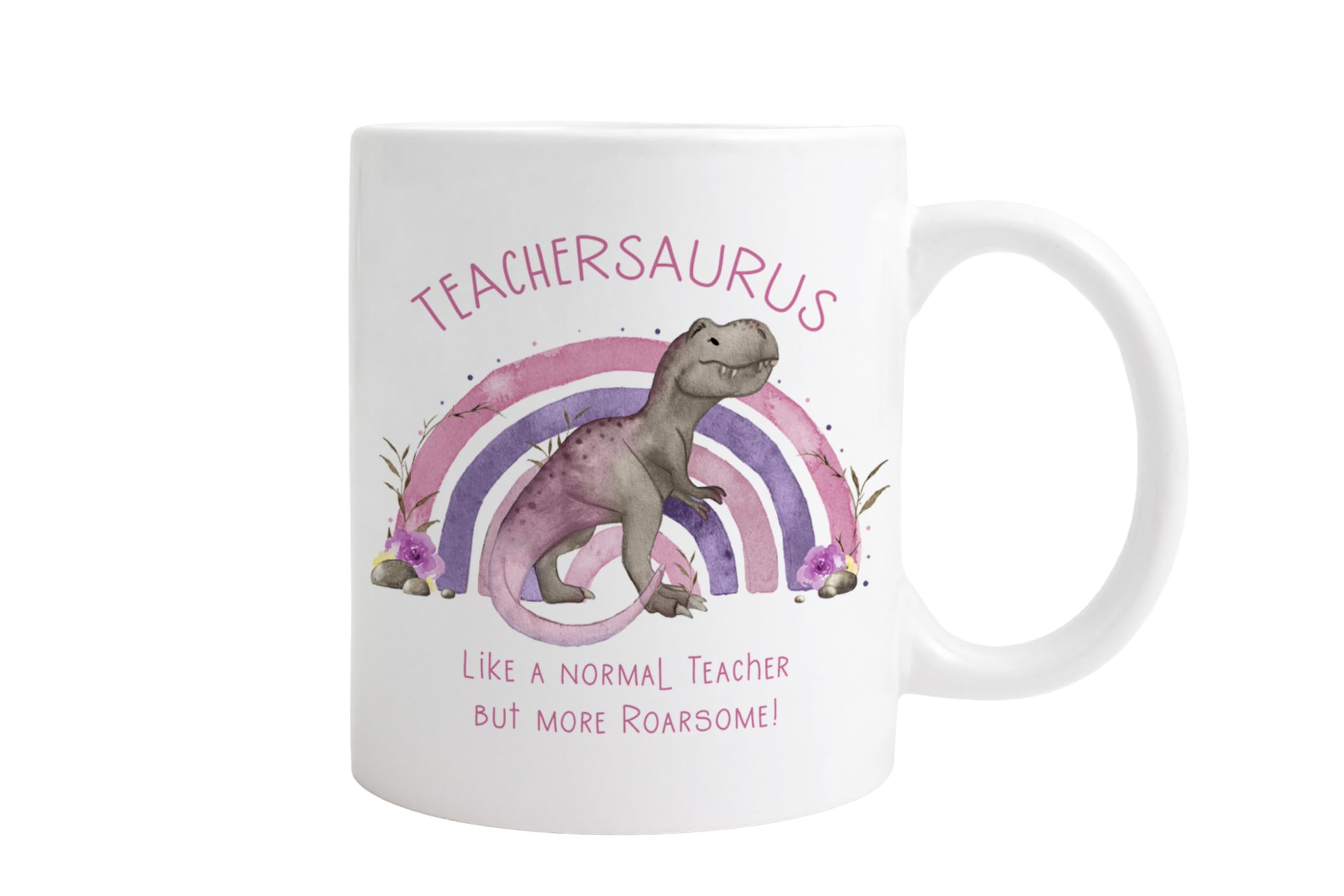 Teachersaurus Like a Normal Teacher but More Roarsome! T Rex, Teacher Gift Mug