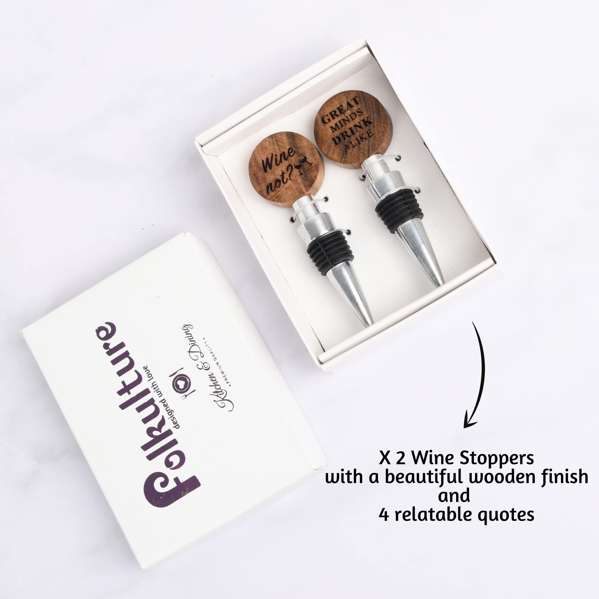 Tapones de vino o tapones para botellas de vino (2, madera)