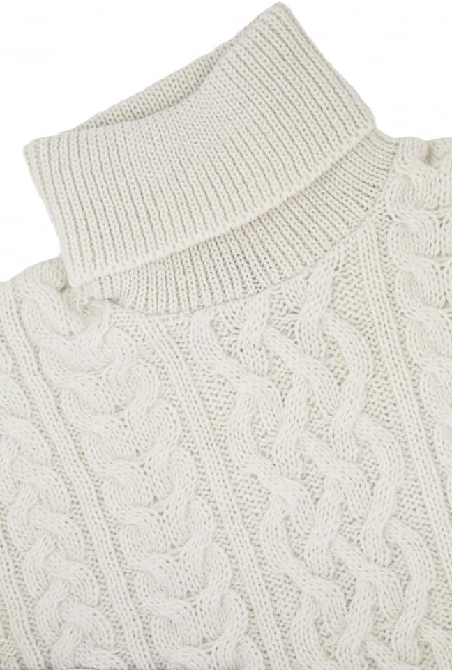 Aran Crafts Irish Mens Polo Neck Sweater, 100% Wool (R1587)