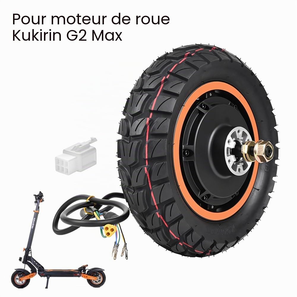 Pneu de moteur de moyeu pour Kugoo Irin G2 Max 48V 900W scooter électrique pneu de roue arrière avec pneus 255 x 80 roues moteur de rechange pour accessoires de scooter