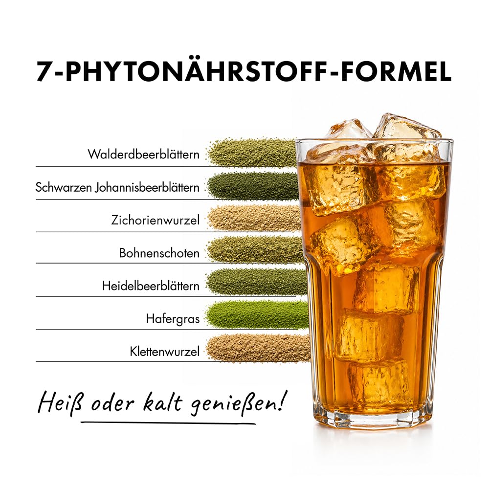 AuroTea Vital Nº 60 – Premium Kräuter-Balance-Tee | Mit Chicorée, Bohnenschoten, Klettenwurzel & Hafergras | Mit Inulin-Ballaststoffen aus Chicorée | 180 Pyramidenbeutel (6 Packungen)