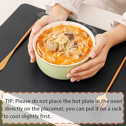 Miniatura 10 de ZURLEFY Juego de manteles individuales de cocina amarillos, resistentes al calor, manteles individuales lavables a máquina para decoración de mesa