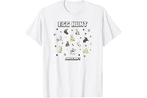 Minecraft Easter Egg Hunt Jumping Rabbits Eggs And Flowers Kids T-Shirt