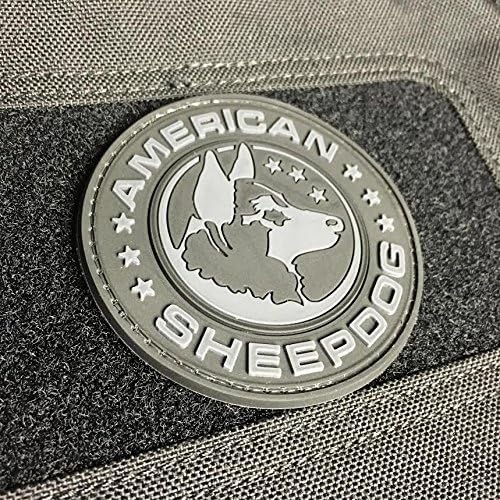 American Sheepdog Logo PVC Morale Patch Ghost Arts