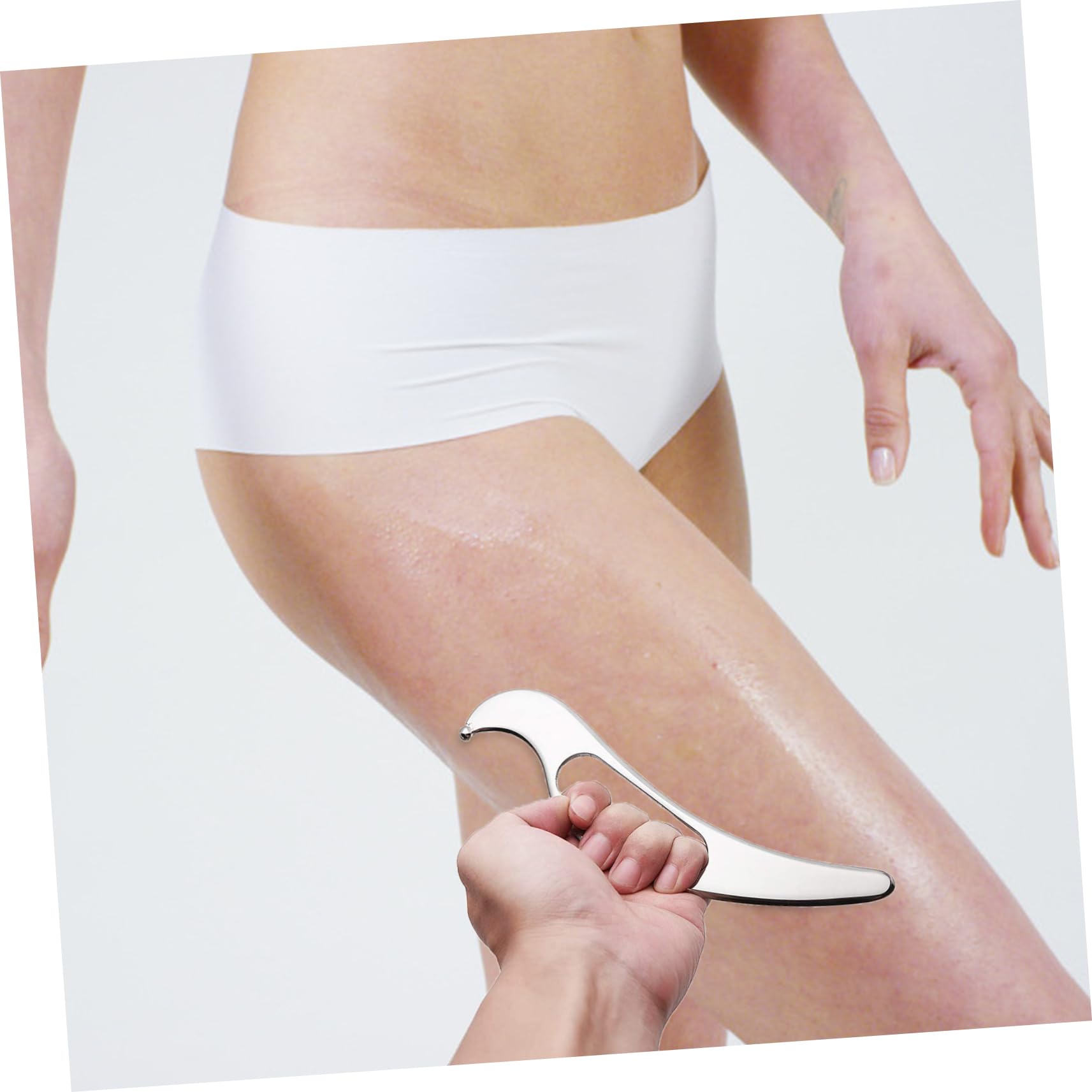 Ipetboom Tabla de Masaje Gua Sha para Músculos, Herramienta de Relajación Acero Inoxidable