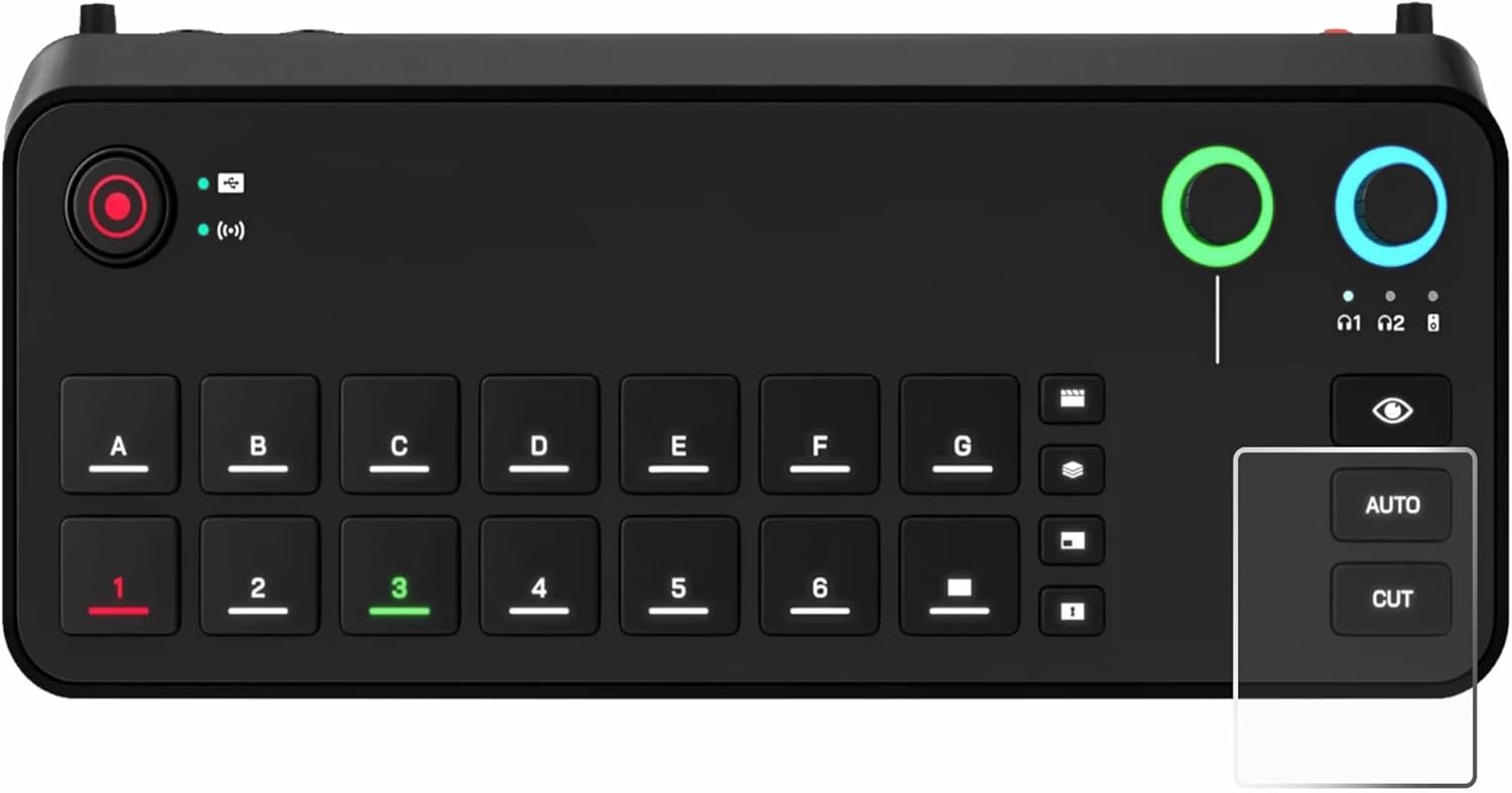 upscreen Scratch Shield Screen Protector Compatible with Rode Rodecaster Video - HD-Clear, Anti-Fingerprint