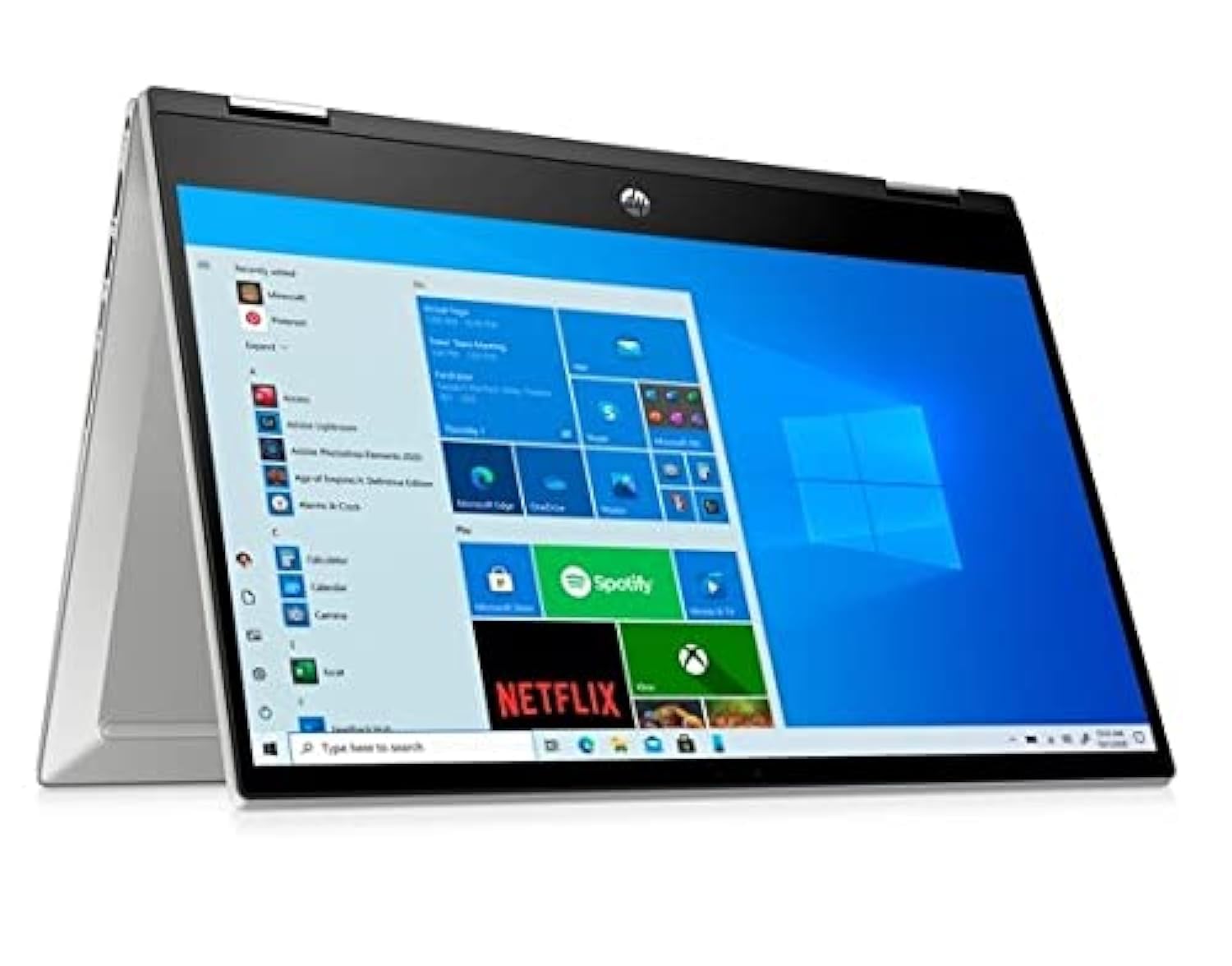 HP 2021 Latest Pavilion 14 Convertible Laptop 14” FHD 250Nits Touch Display Core i5-1135G7 Upto 4.2GHz 8GB 256GB SSD Intel Iris Xe Graphics Fingerprint Reader Eng Keyboard WIN11 Silver