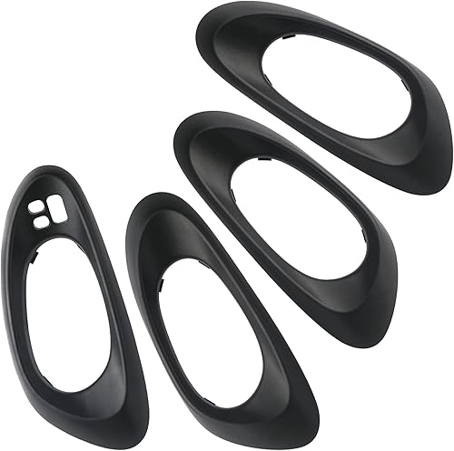 APPERFiT Cubierta de bisel para manija de puerta interior (4 piezas) compatible con Chevy Trailblazer 2002-2009, sustituye a 15214502 15214503