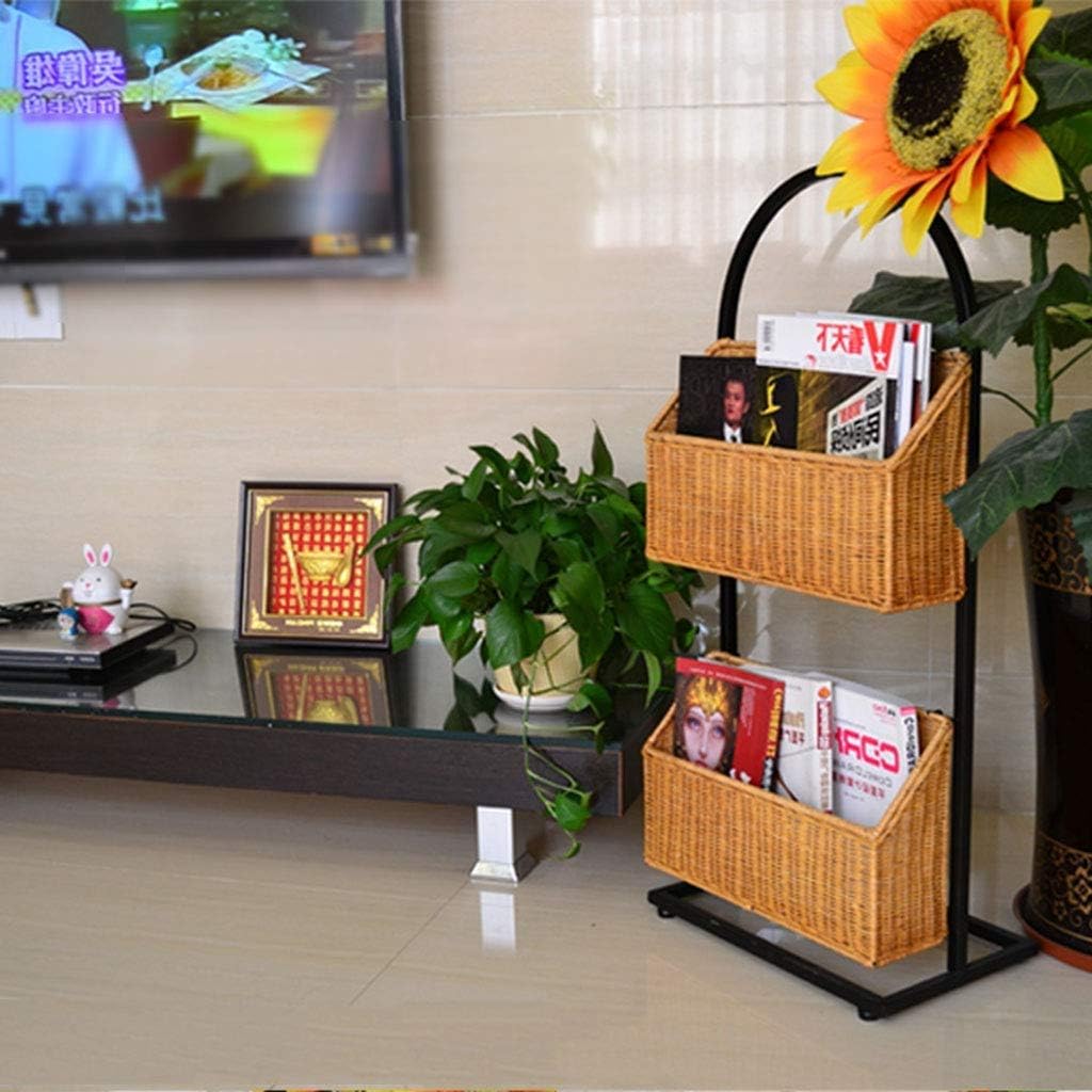 Display Stand Magazine Rack Wrought Iron Information Frame Creative Newspaper Propaganda Literary