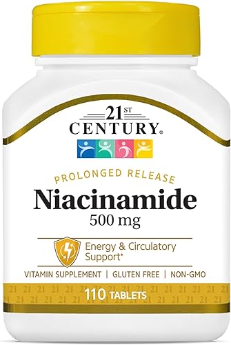 21st Century Tabletas de liberación prolongada de 500 mg de niacinamida 110 unidades disponible en Yaxa Colombia