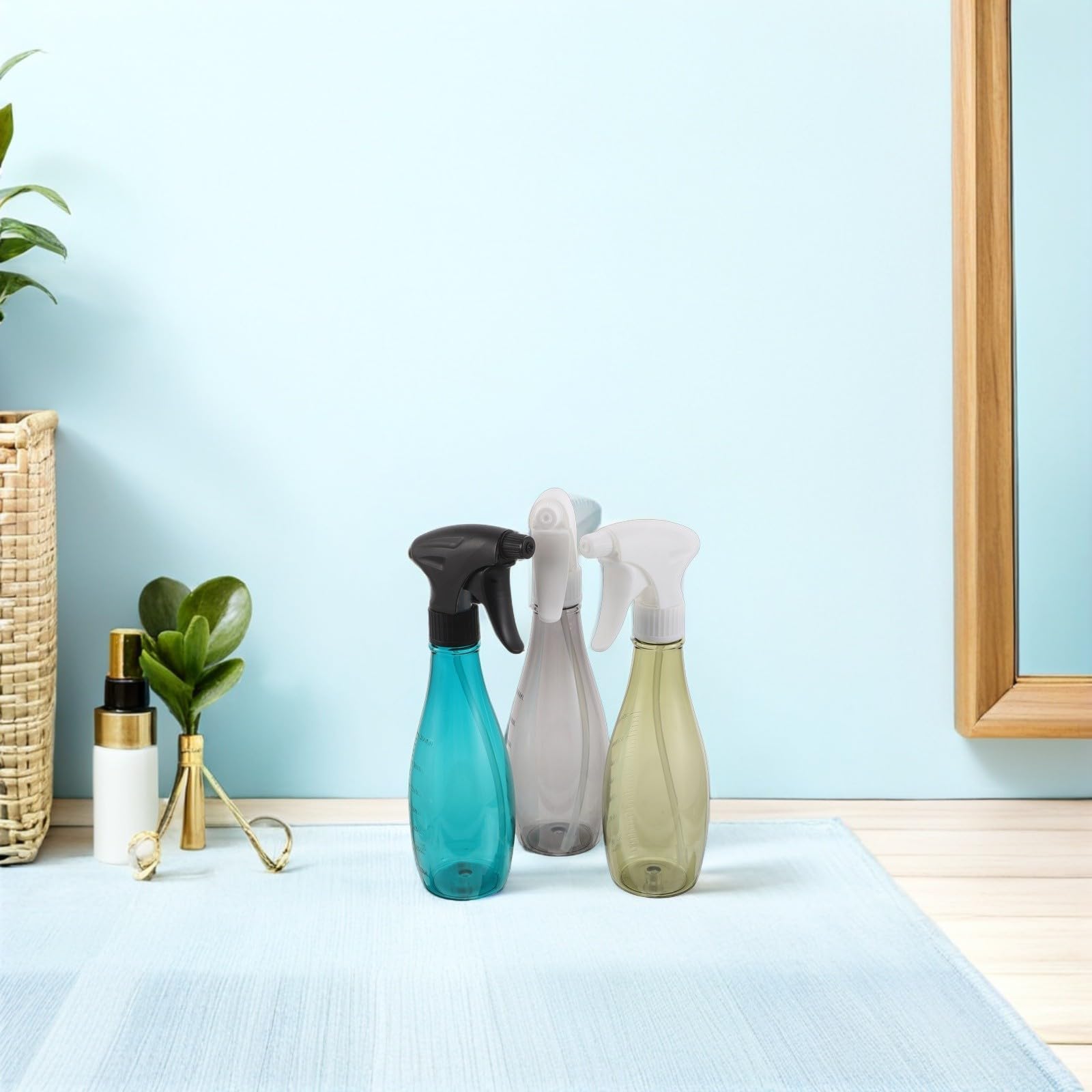 FOMIYES 3pezzi Flacone Spray in Plastica per Capelli Nebulizzatore Vuoto per Saloni di Parrucchiere Barbieri e Uso Domestico Riutilizzabile Perdite