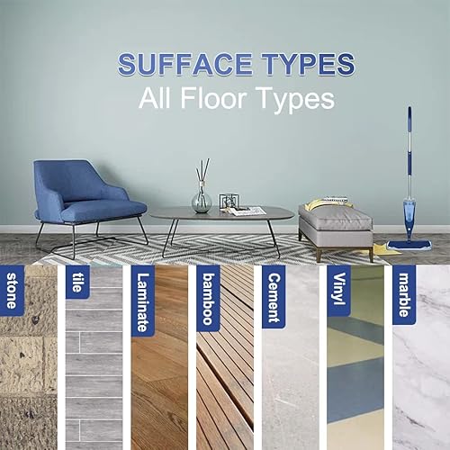 Miniatura 3 de MZY LLC Paquete de 8 almohadillas de limpieza de microfibra compatibles con Bona Mop, almohadillas de microfibra de 18 pulgadas reutilizables para