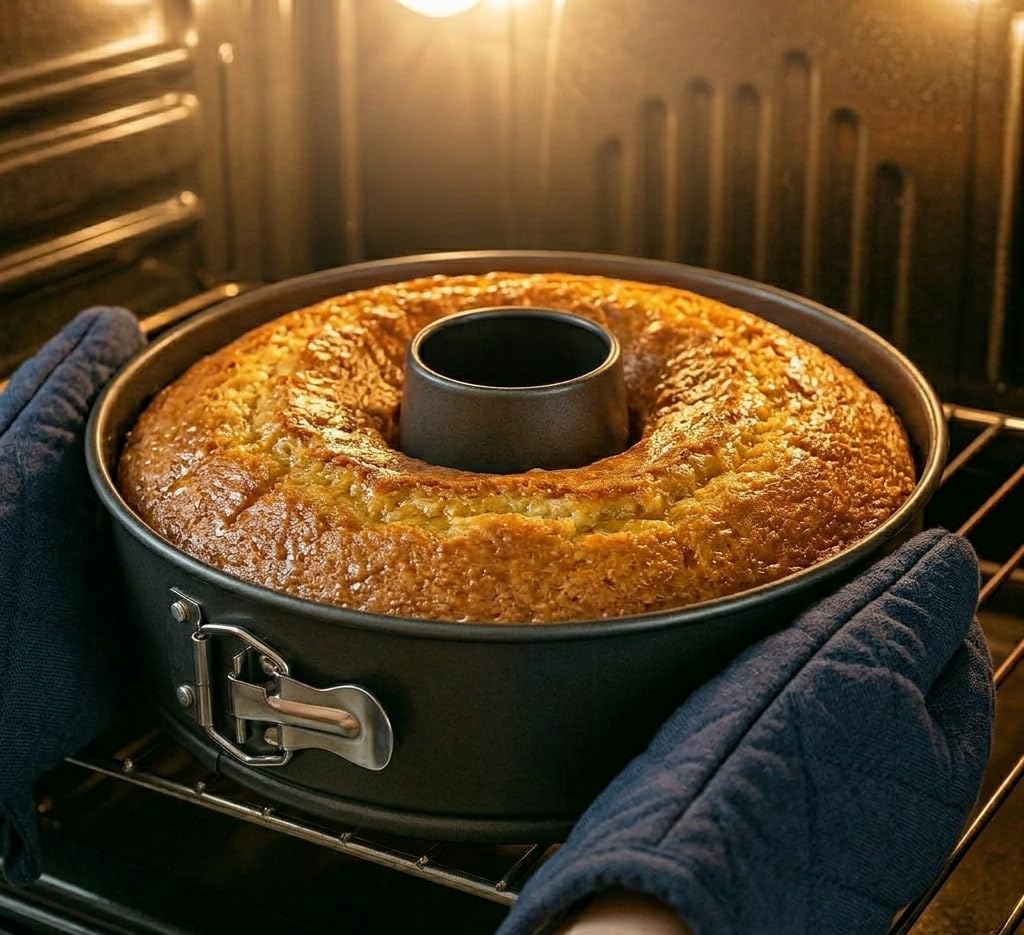 Happy Friends - Tortiera 26 cm Apribile con Cerniera - Stampo Tortiera Apribile 2 Fondi - Teglia per Dolci Rotonda da Forno con Rivestimento Antiaderente - Stampo per Ciambella - 26 cm