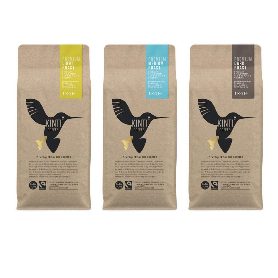 KINTI Koffiebonen Fairtrade multipak 3x1kg (Light Roast)