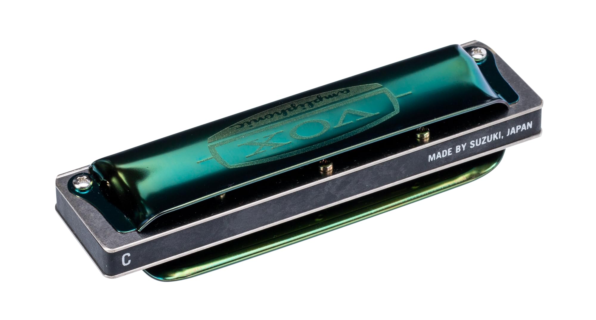 VOX Continental harmonijka ustna typu 1, D-Stimmung, do niebieskiego i rockowego, odcień British Green