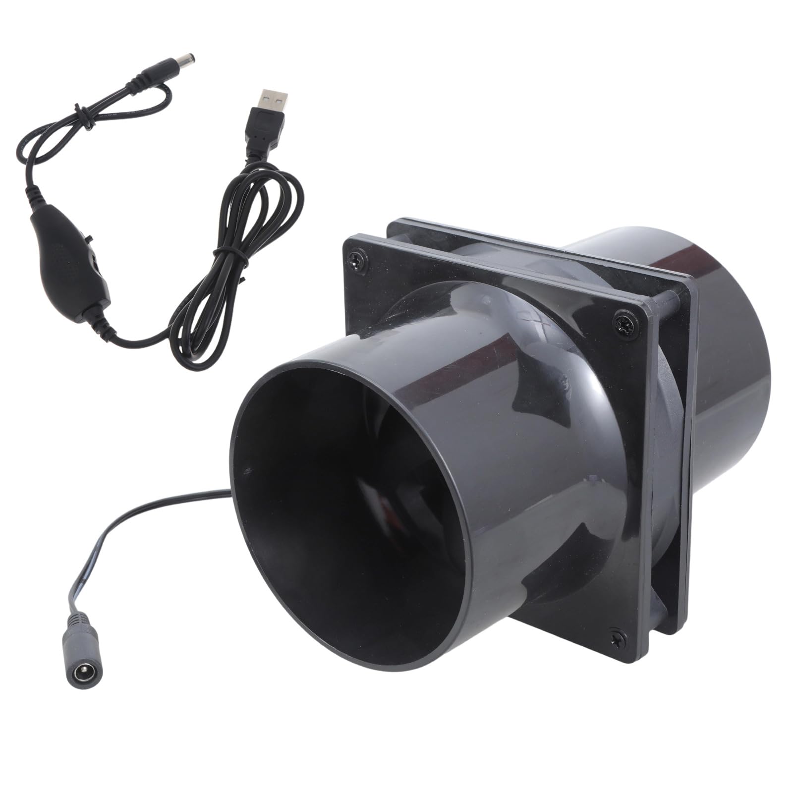 Jazuaiao Inline Duct Fan Ventilation Exhaust Fan Filter Duct 5V Extractor Blower Exhaust For Bathroom Household Outdoor