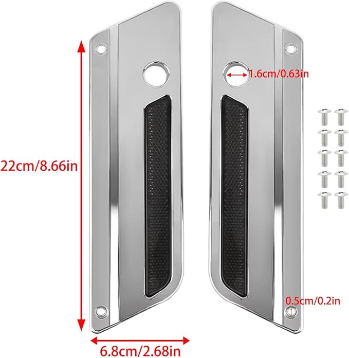 Cubiertas para bisagras de alforjas para Harley Touring 93-13 miniatura 2
