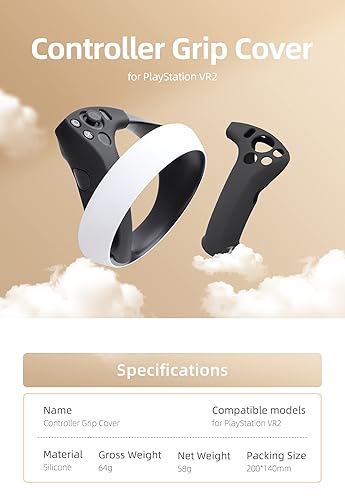 Miniatura 2 de SYACHI Anti-Slip Silicone Pad for Playstation VR2 Sense Controller,Cover Accessories Kit for PS VR2 Gaming Gamepad Grip,Anti-Scrach Anti-Drop