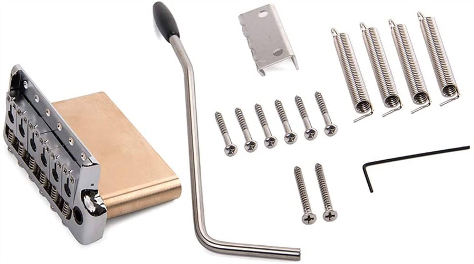 Parti di ricambio chitarra Guitar Electric Tremolo System Brass Bridge Bridge E Selle In Acciaio Inox Per Stratocaster Sostituzione Della Chitarra