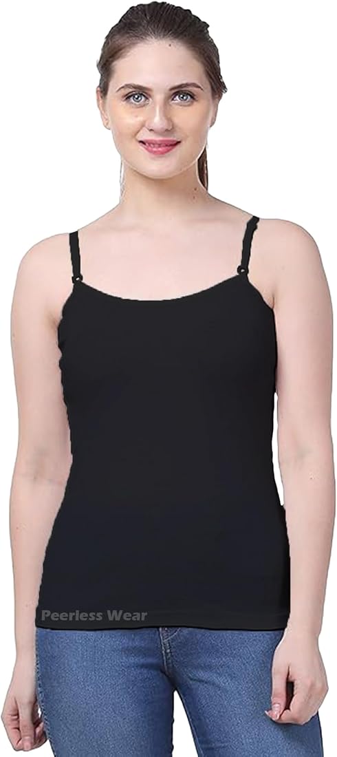 Buy Camisole Slip Set of 5, Soft Cotton, Adjustable Straps