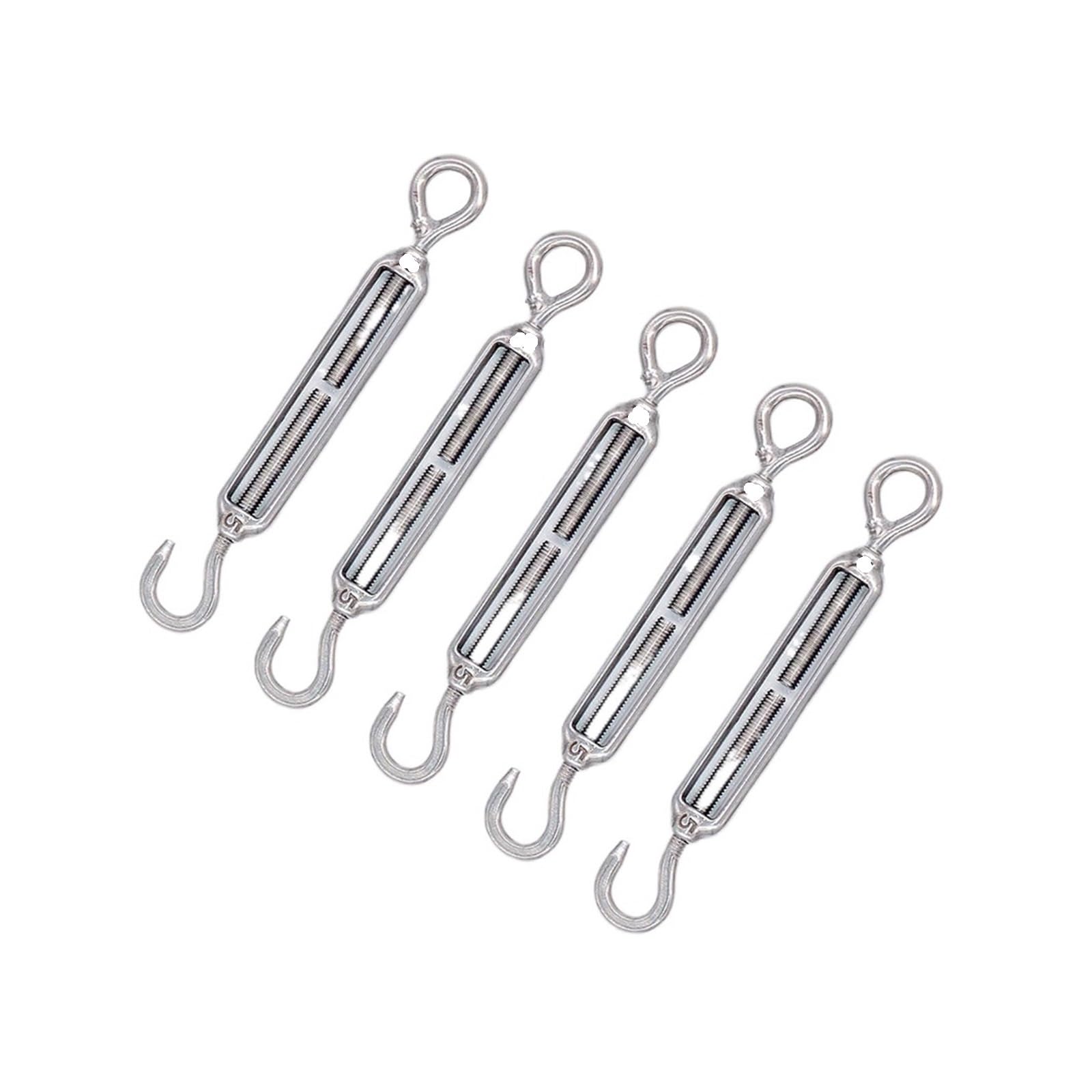 Spannschloss-Drahtspanner, robuste Edelstahl-Takelschrauben, 8 Stück für sichere Kabelspannung, ideal für den Außen- und Innenbereich