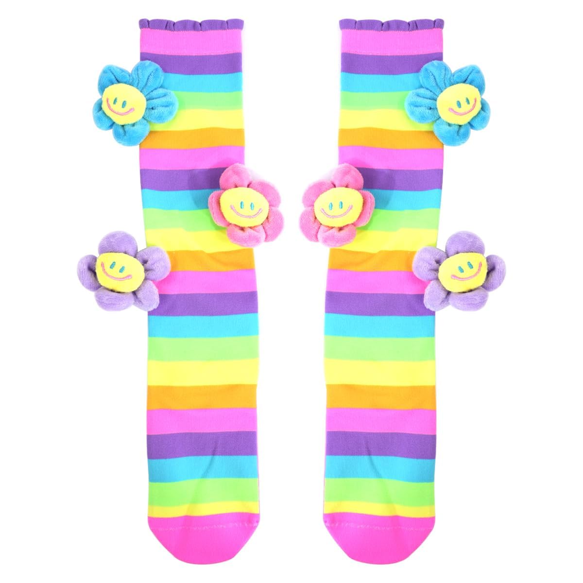 Hsthe Sea Colorful Sunflowers Sunny Smiley Stockings, Christmas Stockings Ages 7-12 Girls, Suitable For Parties, Birthdays, Theme Parties, Christmas Halloween New Year