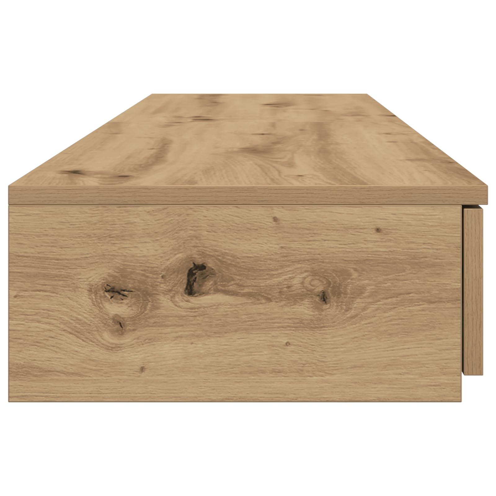 Cajones de cama de roble Artisan mesitas de noche para dormitorio 160 x 36,5 x 16,5 cm, material de madera