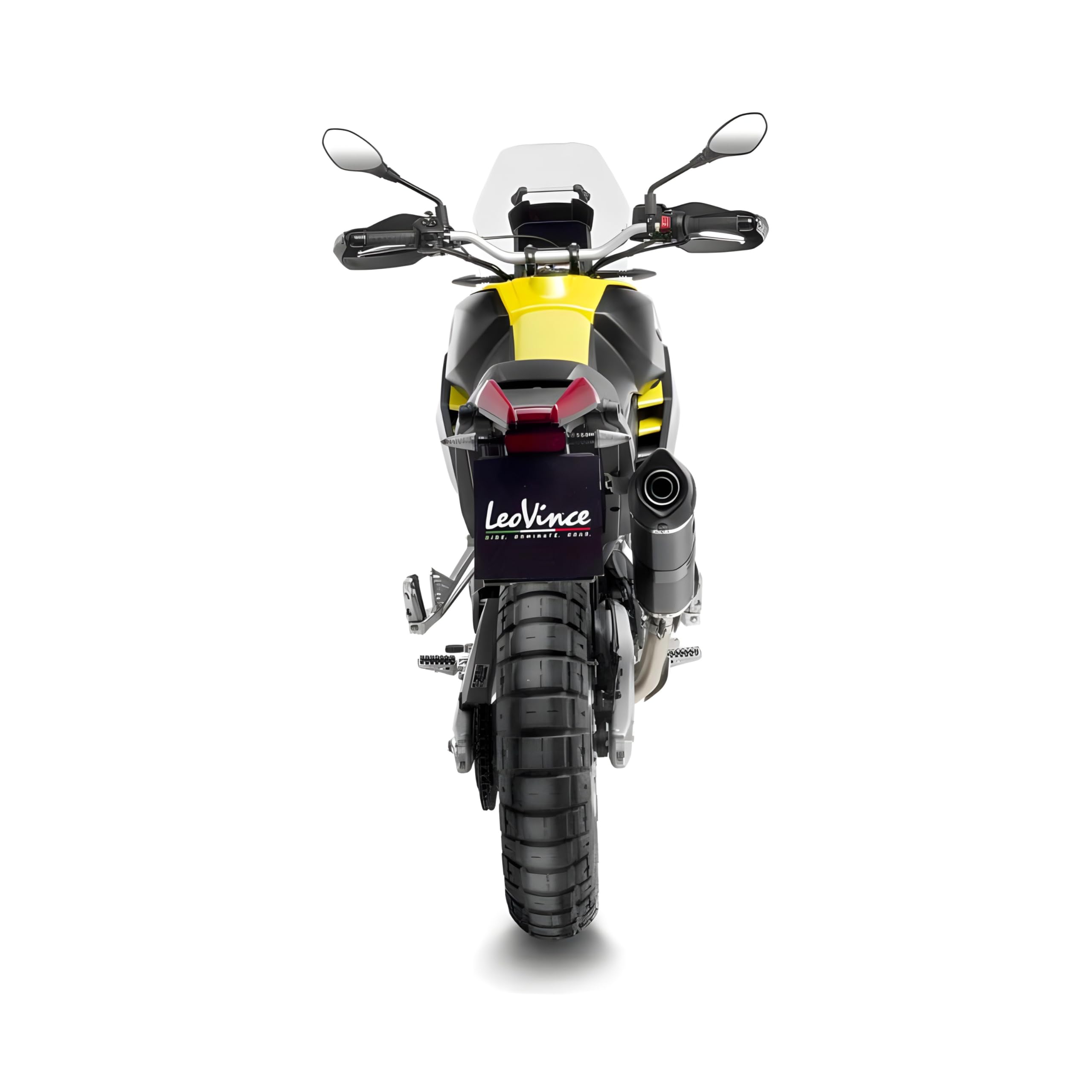 Endschalldämpfer LeoVince SLIP-ON SBK LV ONE EVO Black Edition, Edelstahl schwarz, Carbon Kappe, mit Zulassung für Aprilia Tuareg 660