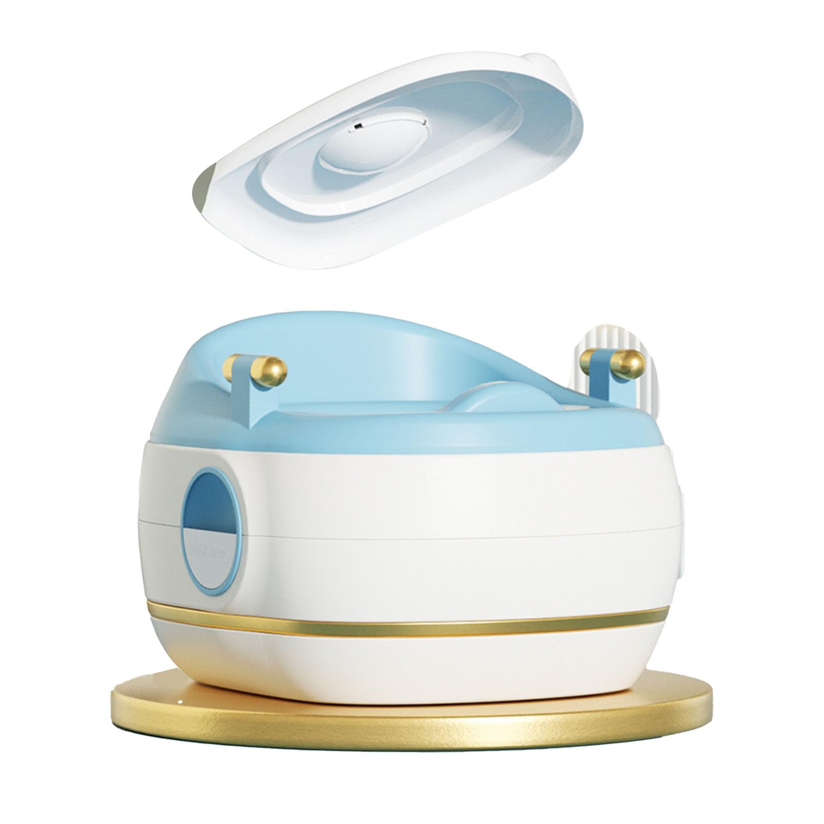 Vasino per Neonati Comodo WC Didattico 3 in 1 per Neonati e Bambini in Plastica (PVC blu)