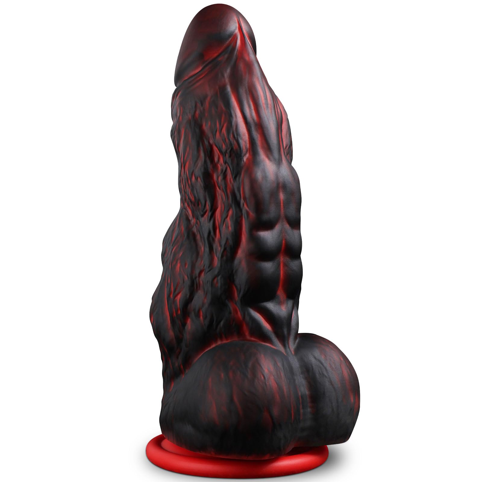 25 × 8,2 cm Dildo XXL Anal Monstruoso Realista con Nudos Grandes y Protuberancias, Enormes Animal Consolador Plug Anal con Ventosa, Fantasía Silicona Penes Enormes Sex Toys para Hombre Gay Mujer BDSM