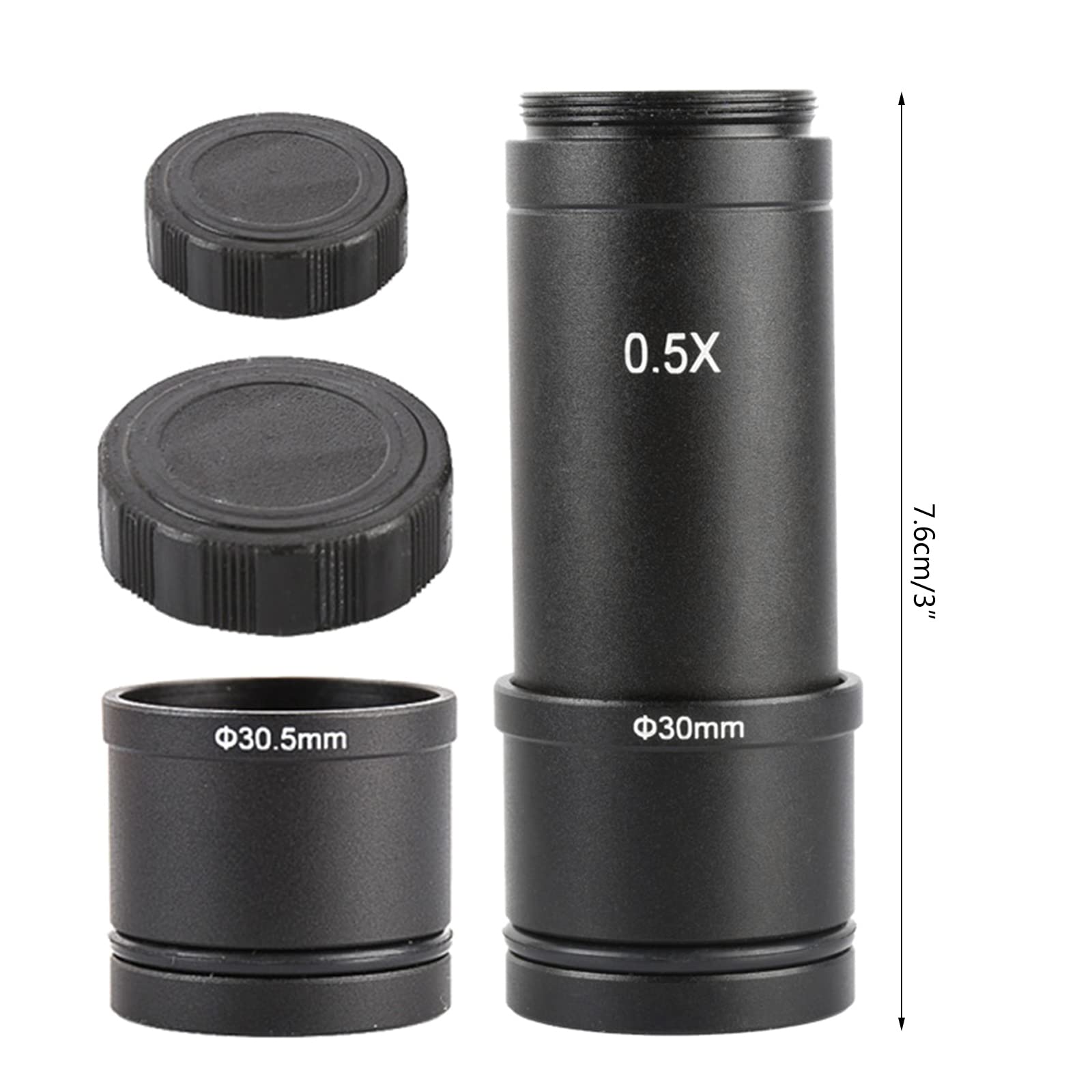 Amazon | 0.5X 顕微鏡アダプターレンズ Cマウントレンズ 23.2~30/30.5