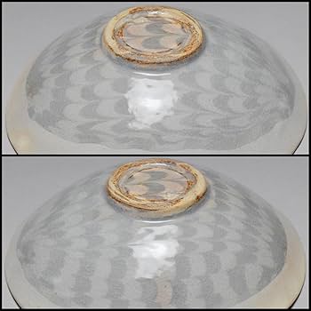 Amazon.co.jp: 叶光夫練込鶉手茶碗共箱栞茶道具抹茶碗平茶碗夏