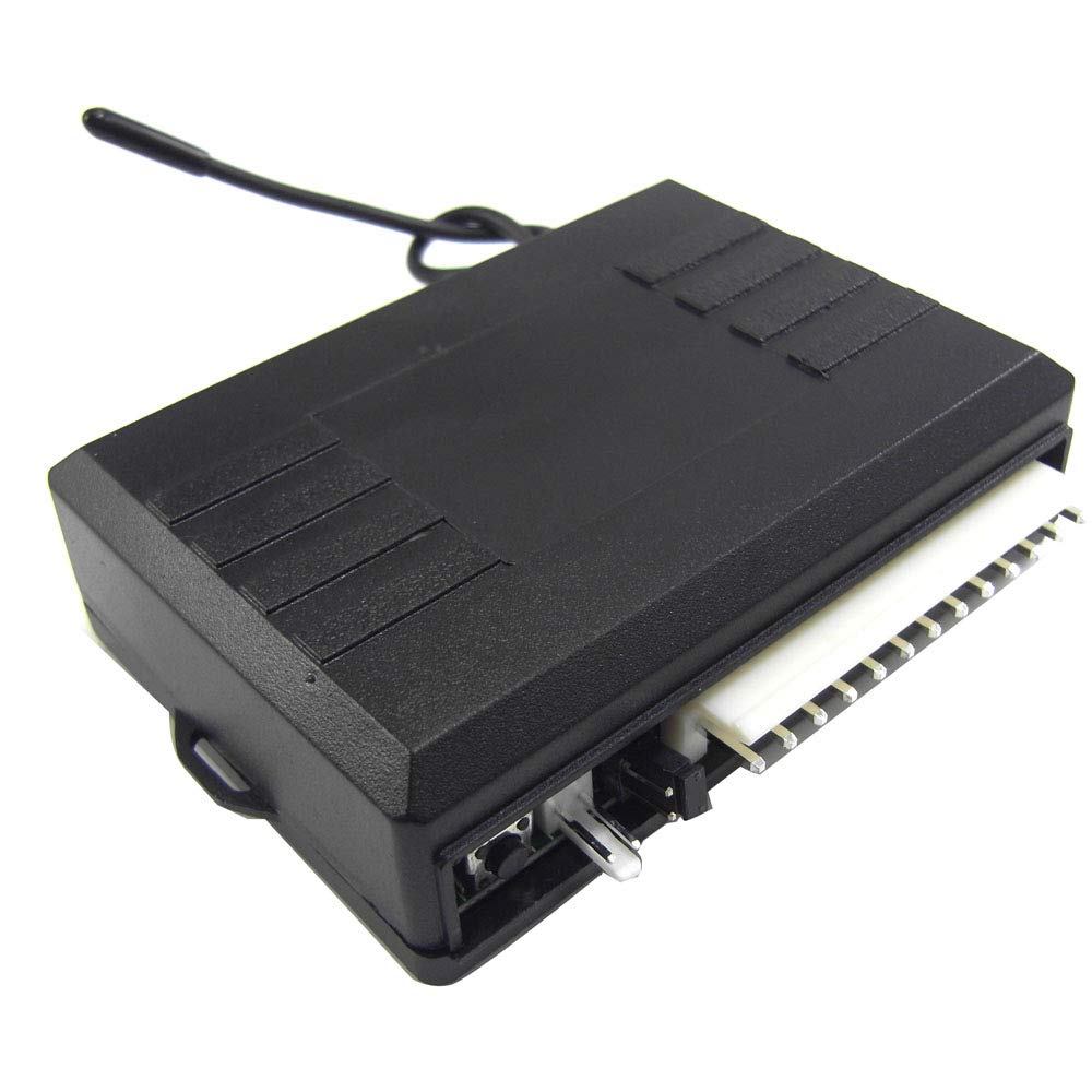 Kit di chiusura centralizzata per auto universale 12 V per auto, di chiusura senza chiave per veicolo, di chiusura automatica con scatola di controllo, indicatore LED e 2