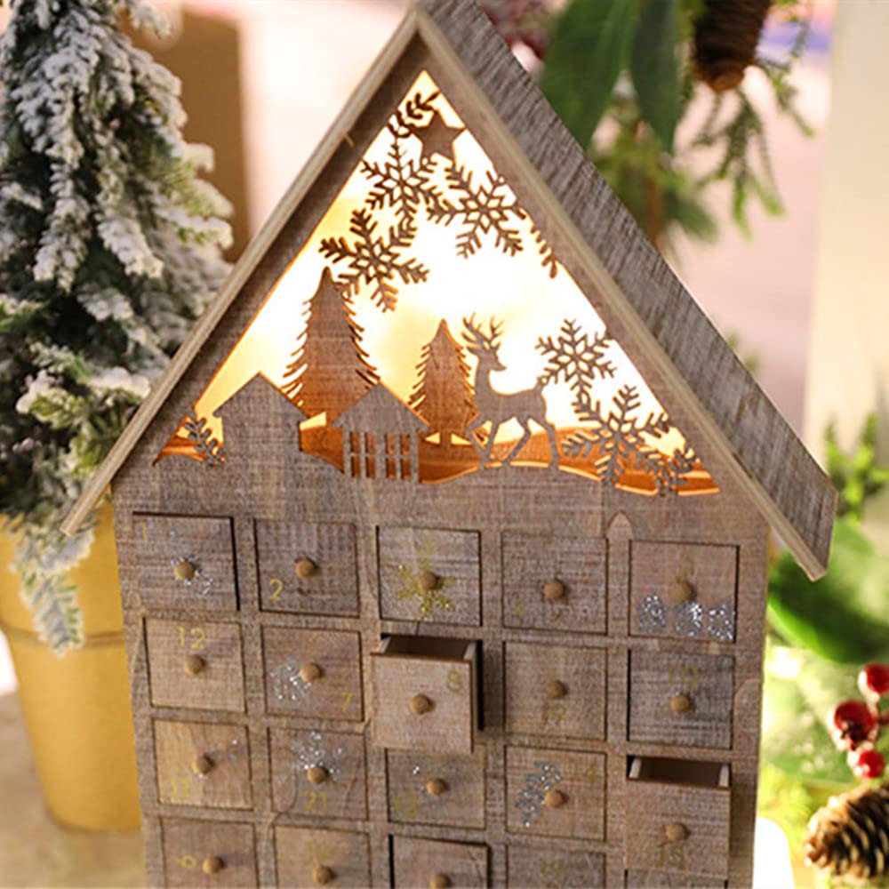 Amazon.co.jp: カレンダー 北欧クリスマスカレンダー木製クリスマス