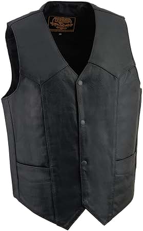 Amazon.com: Milwaukee Leather MLM3502 Men's Black Premium Leather